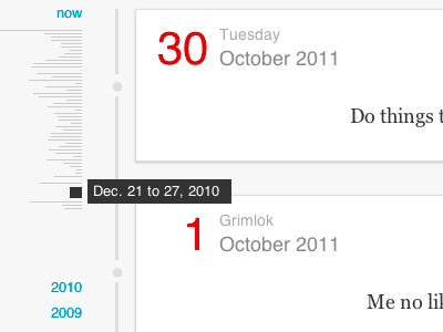 Reminders App - a timeline interface infographics reminders timeline