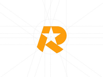 R Star WIP grid logo r sign star