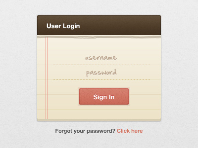 Notepad Login Final login notepad notes paper torn ui