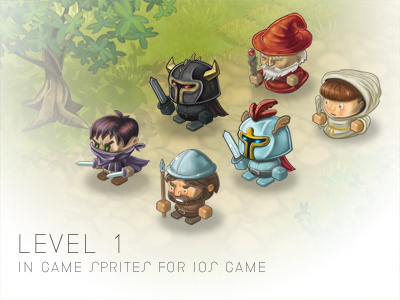 Spritesetdribbble game illustration ios