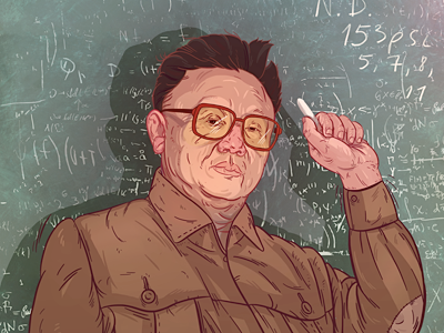 Kim in your class class classroom drawing illustration political portrait poster social teacher texture vector