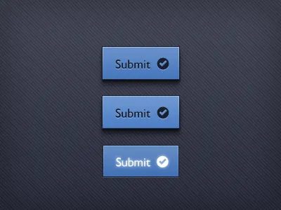Submit Button - Free PSD blue button clean cool element free modern psd smart submit tick web.design web2.0