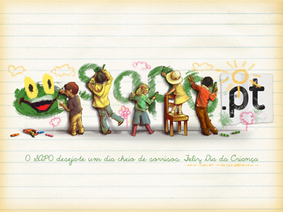 Sapo Kids illustration kids logo sapo