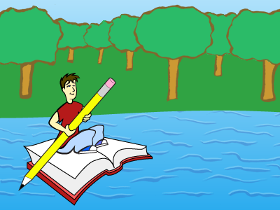 Book Raft illustration web