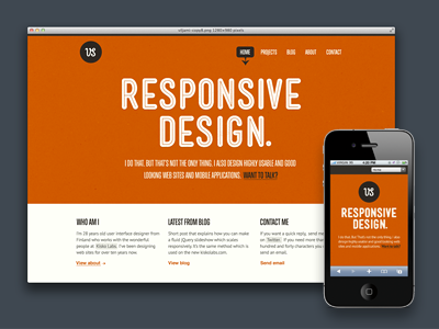 Redesign .2 mensch minimal orange responsive