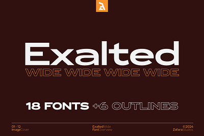 Exalted Wide Fonts app branding commercial design fonts free geometric graphic design illustration logo magazine modern sans serif type design typeface typography ui ux vector