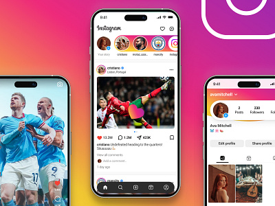 Instagram Update - UI Enhancement branding clean color design featured graphic design illustration inspiration instagram latest logo mobile new product design ui user experience user interface ux web website