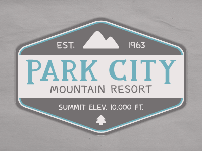 ski utah: park city lettering logo pine skiing mountain utah