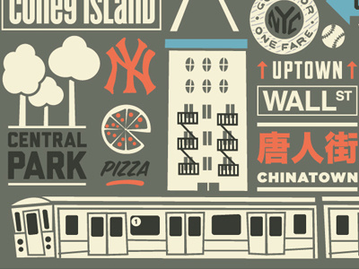 Welcome to New York pt.II illustration travel typography