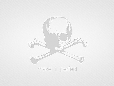 Make it perfect grey letterpress skull texture