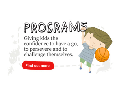 Programs Banner basket ball boy handwritten font programs