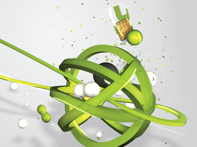 sphere 3d connect cover explosion globe illustration mobile sphere