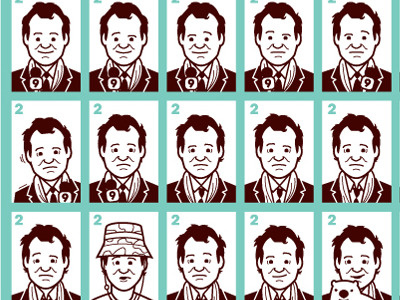 GroundhogDay 1988 bill cartoon day g1988 gallery groundhog illustration murray retro screenprint