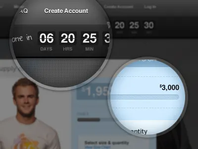 Zoom Snip black blue countdown gray numbers progress zoom