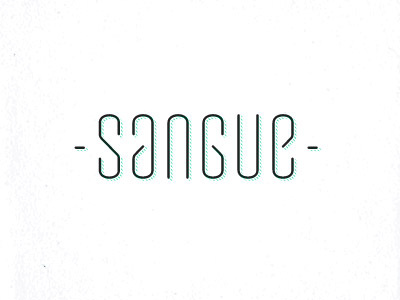 Sangue design lettering logo sangue typography unused