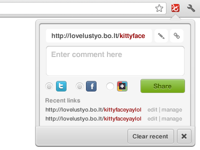 Chrome browser extension dropdown ui