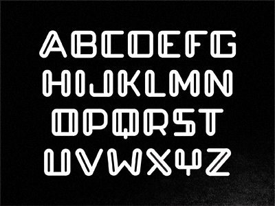 Test Tube Type alphabet black and white custom type linear michael spitz michaelspitz type type specimen typeface typography