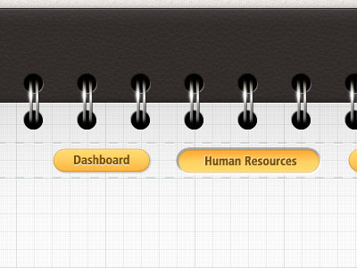 Meeting App book button hr paper spiral steel texture ui