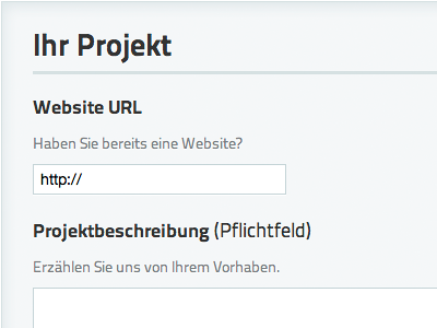 Form form input field label textarea