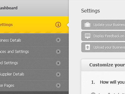 Q & A admin clean dashboard grey panel simple