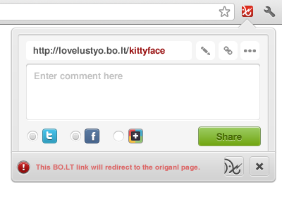 Chrome browser extension update dropdown ui