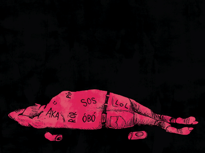 Dad is sleeping comic drawing illustration