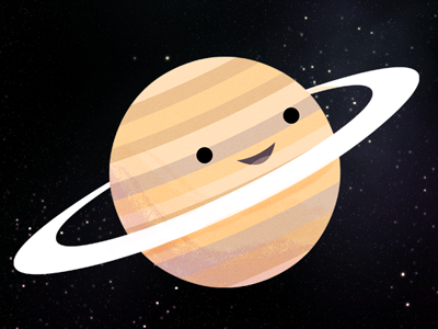 SATURN! illustration mindsnacks saturn space