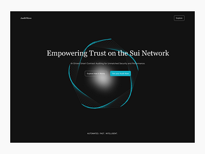 AuditWave Hero Section design typography ui ux