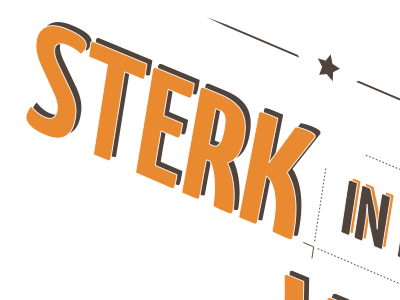 Sterk in klein drukwerk letterpress
