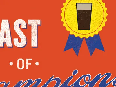 Homebrew Label beer brew label ribbon type typography