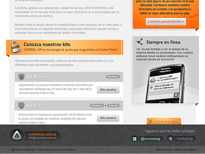 Design Test for Control VIP design mockup security web