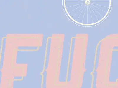 #FOAN print #2 fuck off all nerds lost type mitch dubey print ranger tire topshelf records type wheel