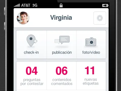 Mobile app mockup (gradient version) app grey iphone mobile workflow