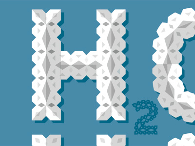 Holiday Card h2o holiday snowflake font water