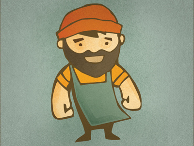 Dribbble Pressman 2 character design elf illustration letterpress