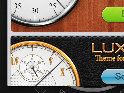 Themes for "Just Timer" illustrator ios ipad iphone just timer photoshop themes timer vector