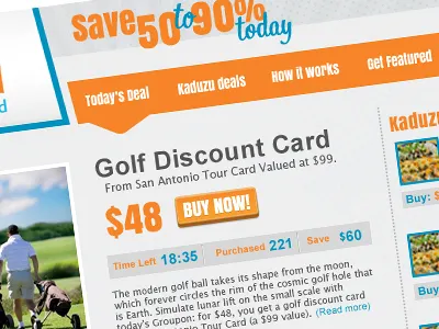 new daily deal site design web