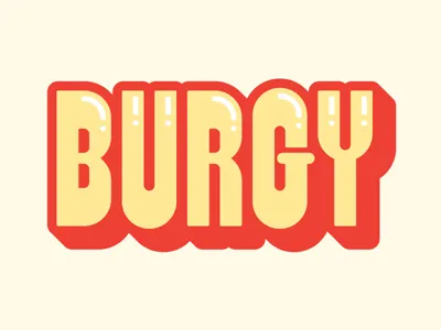 Burgy burgy fast food font goran typography