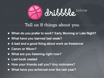 Dribbble interview: Round 2