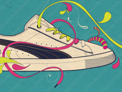 Pumasneaker colors design illustration puma vector