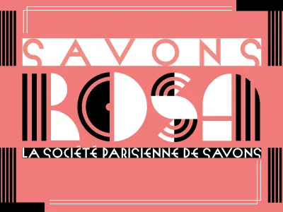 Rosa art deco geometric moderne