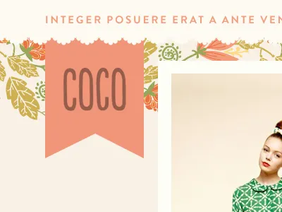 Coco Tumblr Theme brandon grotesque floral populaire theme tumblr