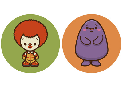 Kawaii McDonaldland cute grimace kawaii mcdonalds ronald