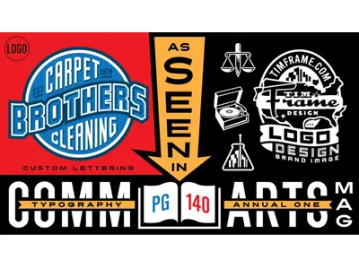 Comm Arts communication arts icon logo retro typography