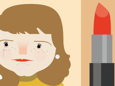 Georgia cute drawing face girl illustration lady lipstick pearl portrait woman