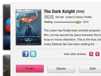 Review Modal Box interface modal pop out ui ux