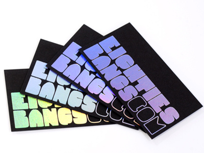 Eighties Bangs eighties fat face identity lettering monospaced pac man type typography