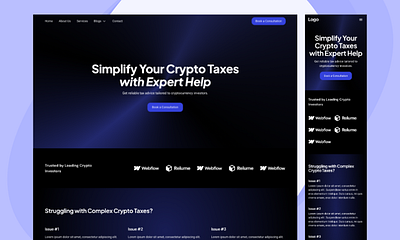 Crypto Website - UI UX crypto ui ux website