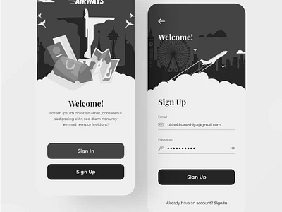 Travel Guide | Mobile App Designing design illustration ui