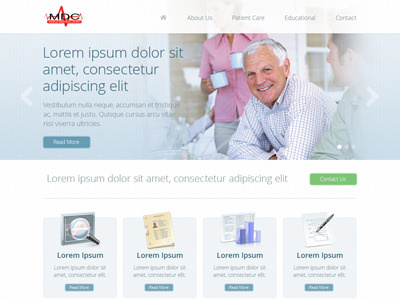 Medical Diagnostic website concept 960 clean design featured slider grid home page homepage large photography large typography medical simple slider subtle texture texture web web design